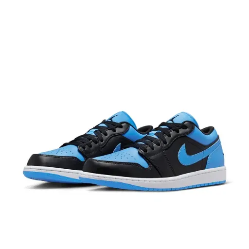کفش کتانی اسپرت نایکی ایر جردن ۱ لو مدل Nike Air Jordan 1 Low - رنگ آبی مشکی | مستر کوالیتی