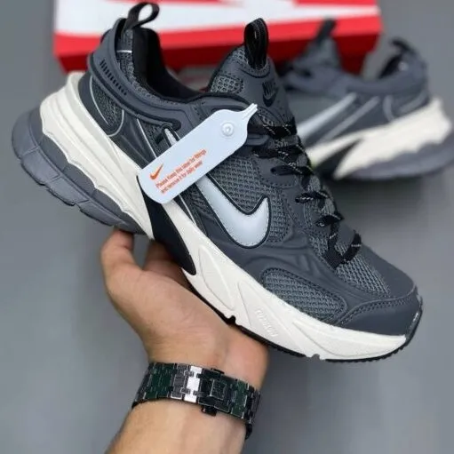 کفش دویدن و اسپرت نایکی مدل Nike V2K Run / Plus - رنگ طوسی نوک‌مدادی | مستر کوالیتی