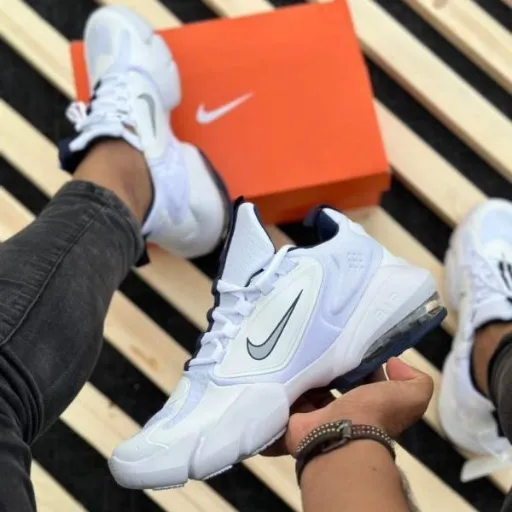کتونی نایکی ایر مکس آلفا (Nike Air Max Alpha) - رویه توری تنفس‌پذیر تمام سفید  کپسول‌دار | مستر کوالیتی