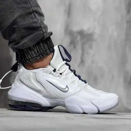 کتونی نایکی ایر مکس آلفا (Nike Air Max Alpha) - رویه توری تنفس‌پذیر تمام سفید  کپسول‌دار | مستر کوالیتی