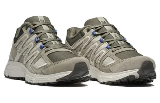 کفش طبیعت‌گردی و پیاده‌روی سالومون مدل Salomon X-Mission 4 Suede - رنگ کرمی | مستر کوالیتی