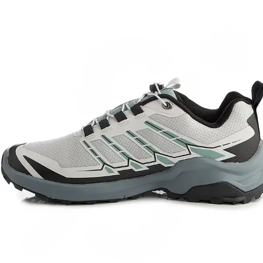 کفش طبیعت‌گردی و کوه‌پیمایی توپلی مدل Toplay X-Trek Style - طوسی روشن با خطوط سبز | مستر کوالیتی