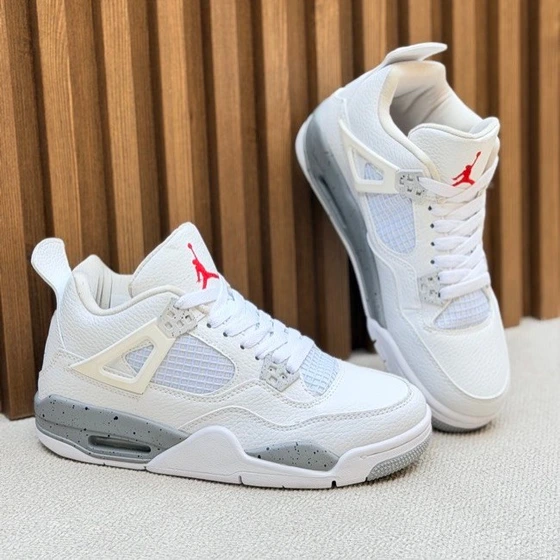 کفش کتانی اسپرت نایکی ایر جردن ۴ مدل Nike Air Jordan 4 Retro - رنگ سفید | مستر کوالیتی