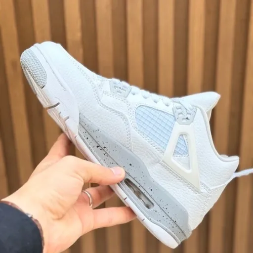 کفش کتانی اسپرت نایکی ایر جردن ۴ مدل Nike Air Jordan 4 Retro - رنگ سفید | مستر کوالیتی