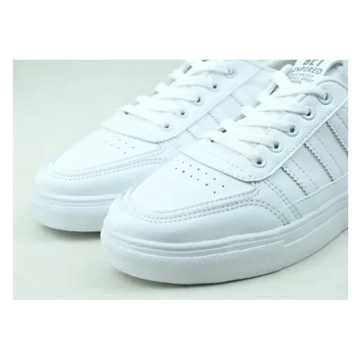 کفش اسنیکرز کژوال طرح آدیداس / ونس (Adidas Style) - تمام سفید | مستر کوالیتی
