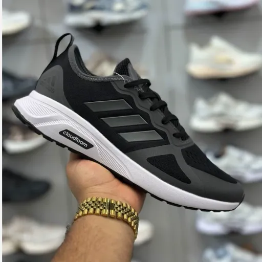 کفش آدیداس رانینگ کلودفوم مشکی زنانه مستر کوالیتی | Adidas Cloudfoam