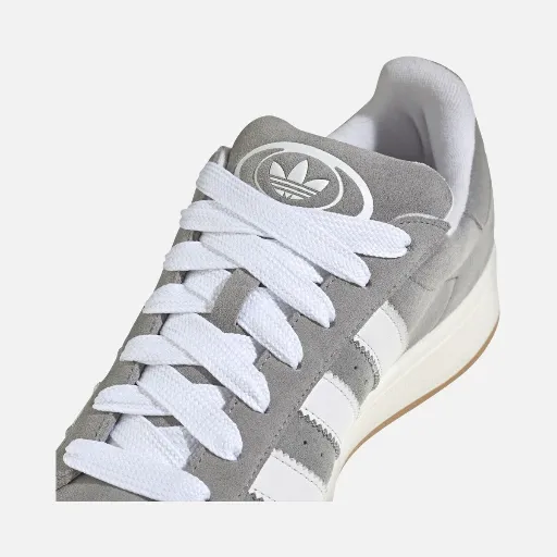 کفش اسکیتر و کژوال آدیداس مدل Adidas Campus 00s - طوسی با سه خط سفید و زیره صمغی | مستر کوالیتی