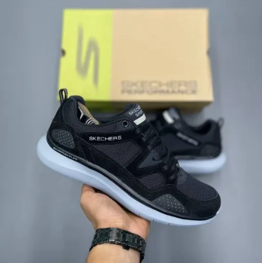 کفش پیاده‌روی و راحت اسکیچرز مدل Skechers Arch Fit / Go Walk - تمام مشکی با زیره بالشتکی | مستر کوالیتی
