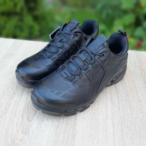 کفش پیاده‌روی و راحت اکو مدل ECCO Cool / Biom C-Trail - تمام مشکی چرمی با زیره تزریقی | اورجینال