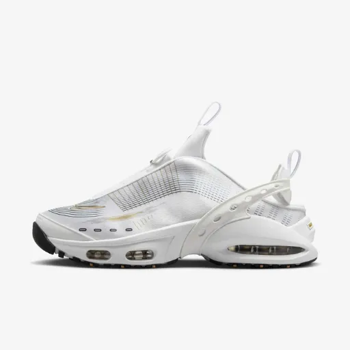 کتونی نایکی ایر مکس زیپ‌دار (Nike Air Max Zip) - رویه تنفس‌پذیر تمام سفید با زیره کپسولی و طراحی آینده‌نگرانه | مستر کوالیتی