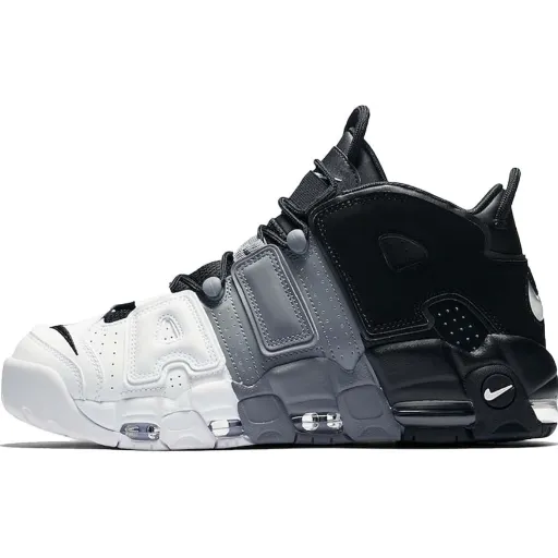 کفش نایکی ایر آپتمپو (Nike Air Uptempo) مشکی-طوسی-سفید