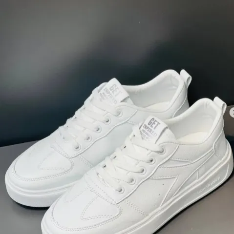 کفش ونس سفید دیادورا (Diadora White Casual Sneaker) - رویه چرم صنعتی مرغوب تمام سفید | کیفیت عالی