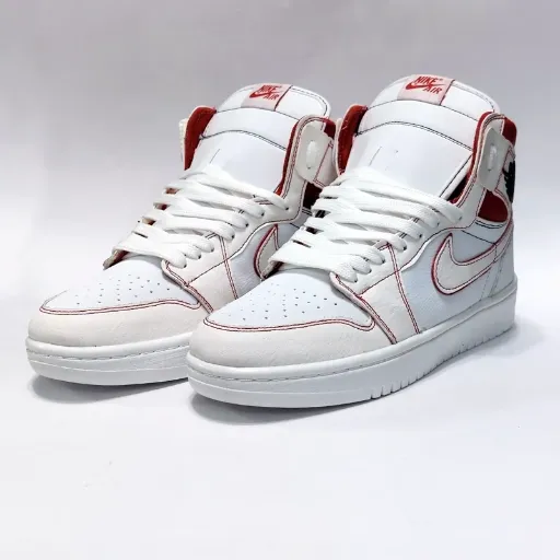 کفش Jordan 1 ساق دار شیکاگو سفید قرمز