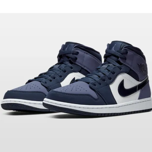 کفش Jordan blue white ساق دار