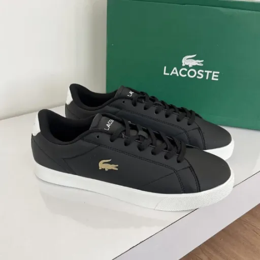 کفش Lacoste سفید مشکی سفید