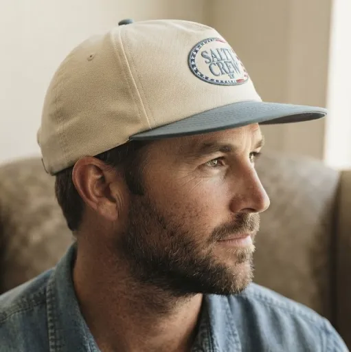 کلاه کپ سالتی کروکلاه کپ مردانه سالتی کرو مدل America A-Frame Snapback رنگ سفید