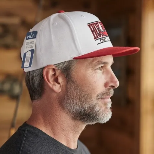 کلاه کپ لبه تخت مردانه هوک مدل Flat Bill Snapback