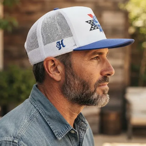 کلاه کپ تراکر پابست بلو ریبون مدل Pabst Trucker Hat اسنپ‌بک دو رنگ