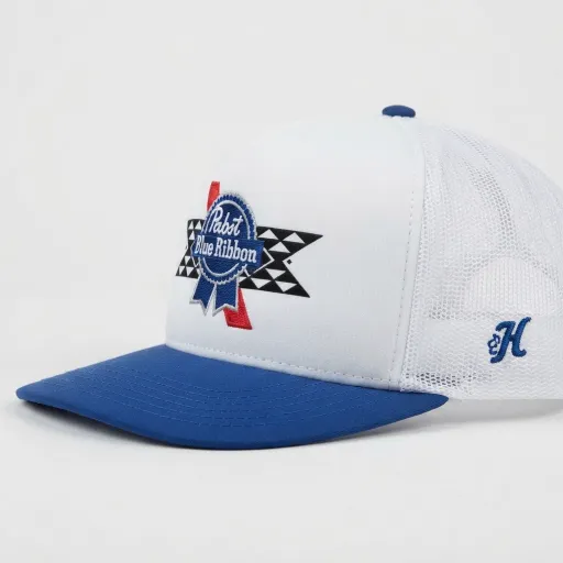 کلاه کپ تراکر پابست بلو ریبون مدل Pabst Trucker Hat اسنپ‌بک دو رنگ