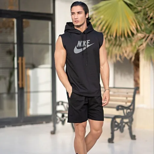 ست حلقه ای کلاهدار شلوارک NIKE