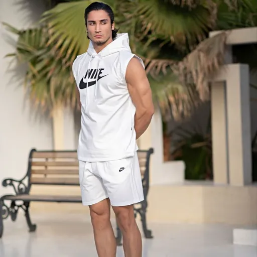 ست حلقه ای کلاهدار شلوارک NIKE
