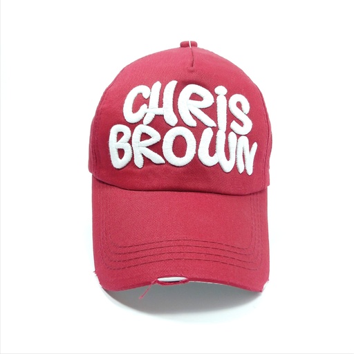 کلاه زخم دار طرح کریس براون (Chris Brown) رنگ قرمز