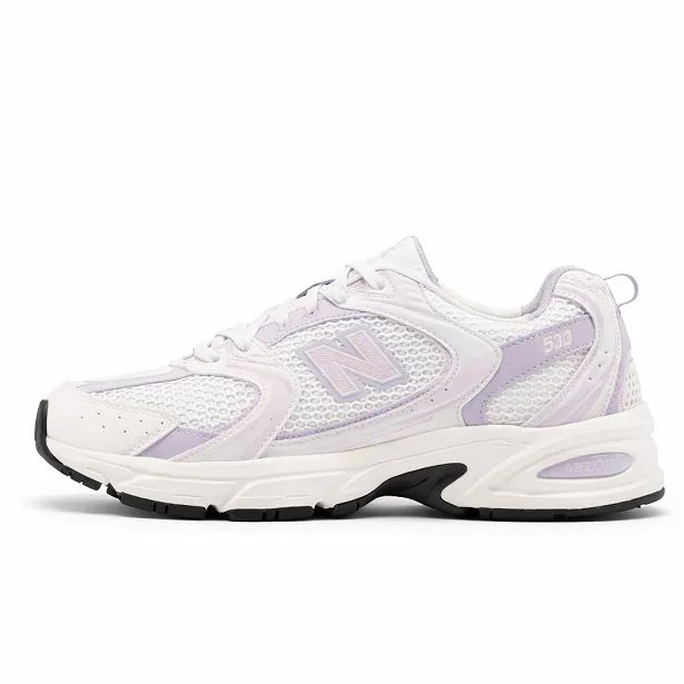 کفش نیوبالانس 530 سفید یاسی زنانه | New Balance 530 White Lilac Master Quality