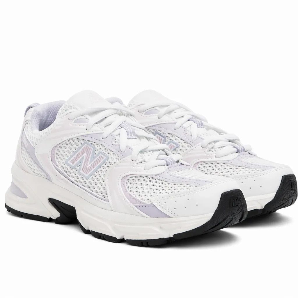 کفش نیوبالانس 530 سفید یاسی زنانه | New Balance 530 White Lilac Master Quality