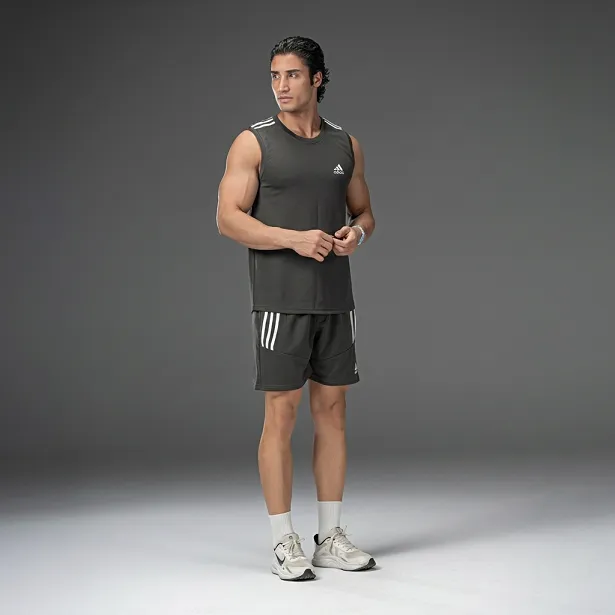 ست رکابی و شلوارک ورزشی مردانه Adidas
