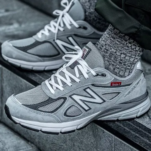 کفش پیاده‌روی و اسپرت نیوبالانس مدل New Balance 990v4 - رنگ طوسی | مستر کوالیتی