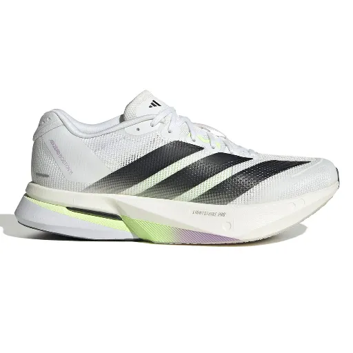 کفش دویدن و اسپرت زنانه آدیداس مدل Adidas Adizero Adios Pro / Boston - رنگ سفید مشکی با جزئیات نئونی | مستر کوالیتی