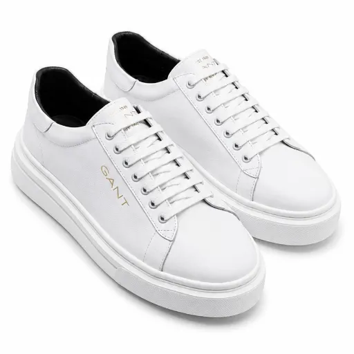 کفش کتانی اسپرت و کژوال گنت مدل Gant Leather Sneaker - رنگ سفید | مستر کوالیتی