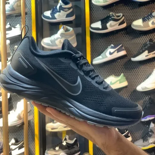 کتونی نایکی وینفلو (Nike Winflo Triple Black Women) - رویه پارچه مش اسپورت تمام مشکی زنانه | مستر کوالیتی