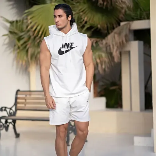 ست حلقه ای کلاهدار شلوارک NIKE