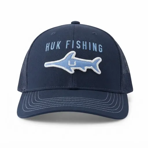 کلاه کپ تراکر هوک مدل HUK Mens Trucker Hat ضد بازتاب نور سرمه‌ای