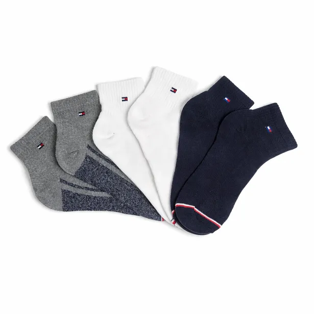 پک 6عددی جوراب مردانه نیم ساق Tommy Hilfiger