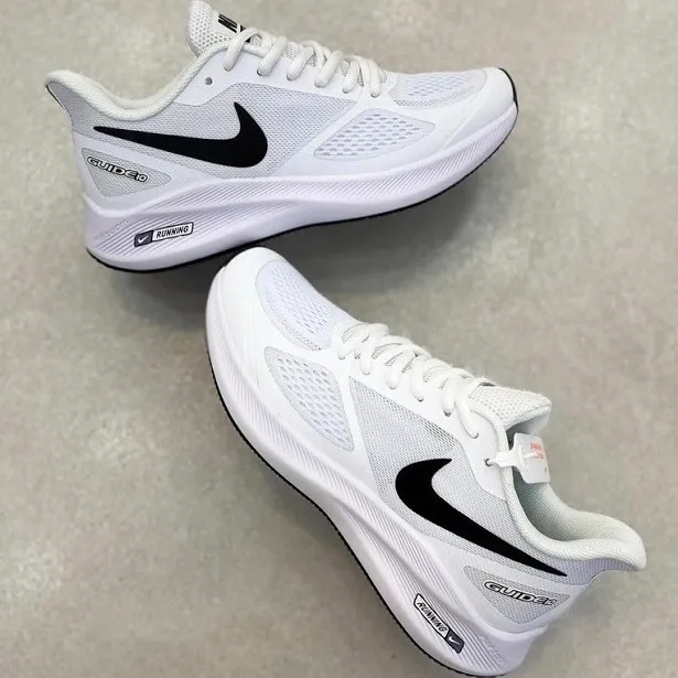 کفش نایکی رانینگ سفید مشکی مستر کوالیتی | Nike Guide
