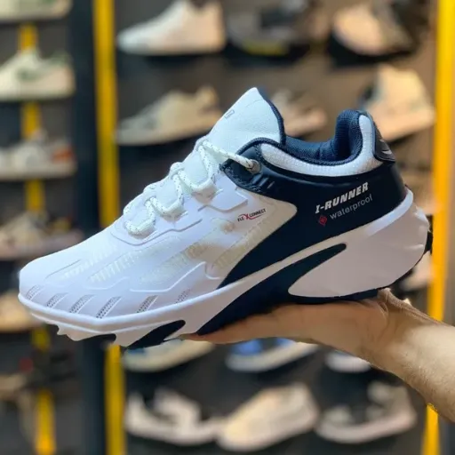 کفش دویدن و اسپرت آی رانر مدل I-Runner Sneaker - رنگ سفید سرمه‌ای | مستر کوالیتی