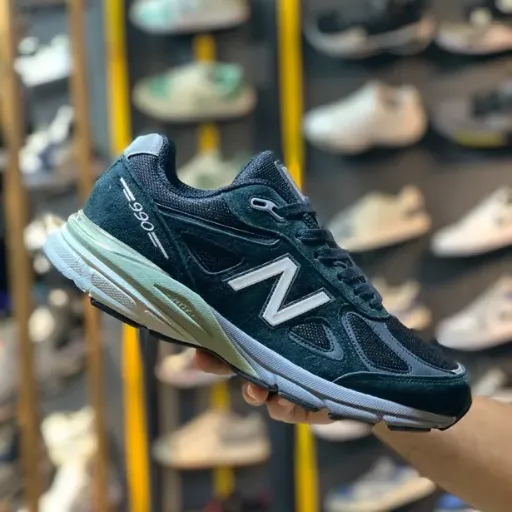 کفش پیاده‌روی و اسپرت نیوبالانس مدل New Balance 990v4 - رنگ مشکی | مستر کوالیتی