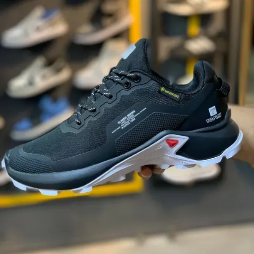 کفش طبیعت‌گردی و پیاده‌روی مردانه توپلی سایز بزرگ مدل Toplay Classic / J-Runner - waterproof - مشکی زیره سفید | مستر کوالیتی