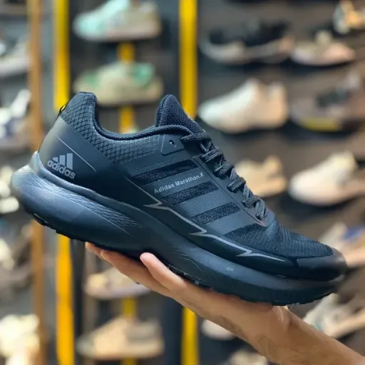 کفش دویدن و پیاده‌روی آدیداس مدل Adidas Marathon X - رنگ تمام مشکی | مستر کوالیتی