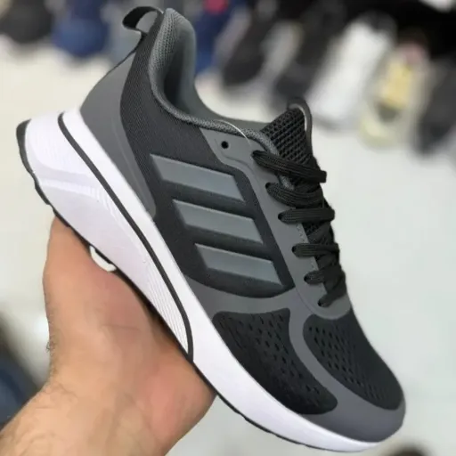 کفش دویدن و اسپرت آدیداس مدل Adidas Response / Gostar - رنگ مشکی طوسی زیره سفید | مستر کوالیتی