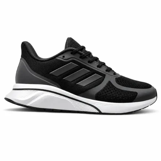 کفش دویدن و اسپرت آدیداس مدل Adidas Go Star / Galaxy - رنگ مشکی طوسی زیره سفید | مستر کوالیتی