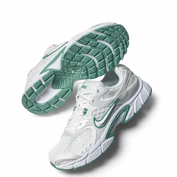کفش نایکی رانینگ سفید سبز زنانه مستر کوالیتی | Nike Running White Green (Master Quality)