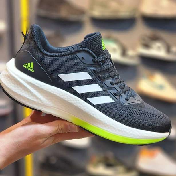 کفش آدیداس Pure Boost مشکی-سفید-سبز