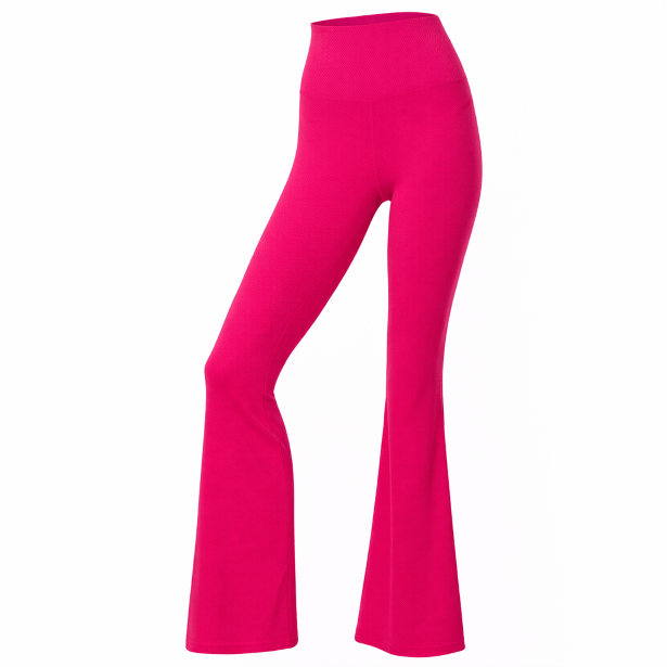 شلوار لگ تکنیکال زنانه کریویت سرخابی فاق بلند پاچه‌دار Crivit