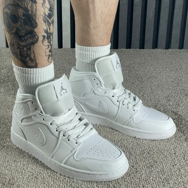 کفش Jordan 1 ساق دار سفید زنانه