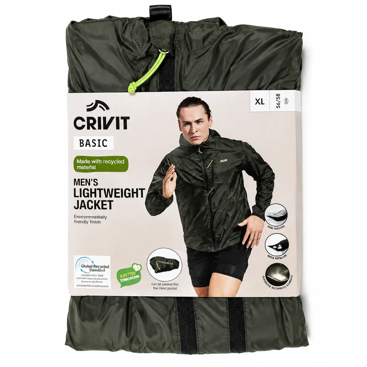 بادگیر مردانه کلاه دار کریویت   crivit (474992-2310)